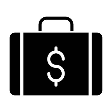 iş ve finans düz vektör simgesi 