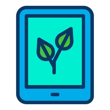 Tablet basit simgesi, vektör çizim