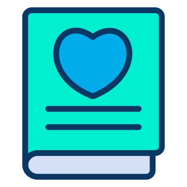 Kitap. Web simgesi basit illüstrasyon