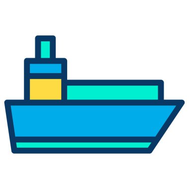 Gemi nakliyesi, vektör çizimi 