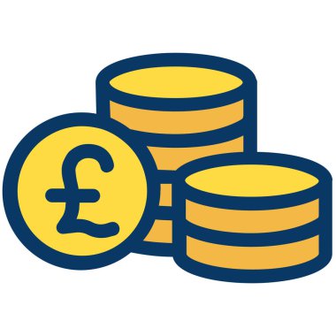 Beyaz üzerinde izole edilmiş pound minimalist vektör simgesi 