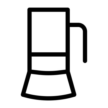 Kahve makinesi düz vektör simgesi