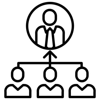 yönetim web simgesi basit illüstrasyon