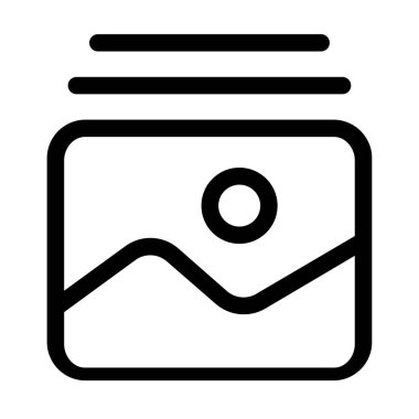 Basit resim simgesi, vektör illüstrasyonu