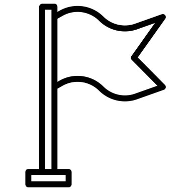 bayrak simgesi, vektör illüstrasyonu