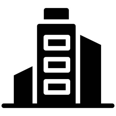 Fabrika. Web simgesi basit illüstrasyon