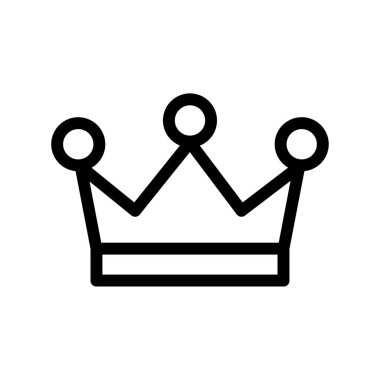 Crown Web simgesi basit illüstrasyon