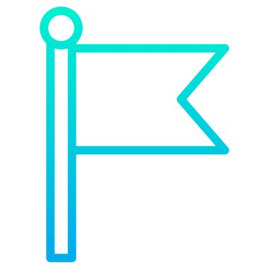 bayrak simgesi, vektör illüstrasyonu