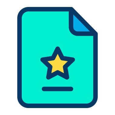 dosya belgesi simgesi, basit vektör illüstrasyonu