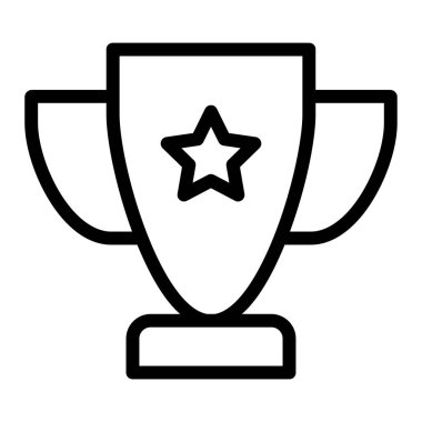 kupa ikonu vektör illüstrasyonu