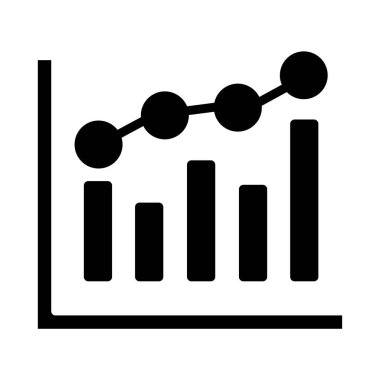 Basit iş grafik simgesi, vektör illüstrasyonu