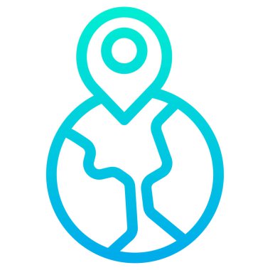 konum pin web simgesi basit illüstrasyon