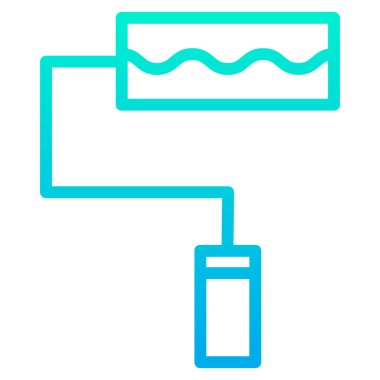 Vektör simgesi, basit bir resim çizimi, boya fırçası