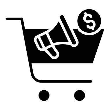 Alışveriş. Web simgesi basit illüstrasyon