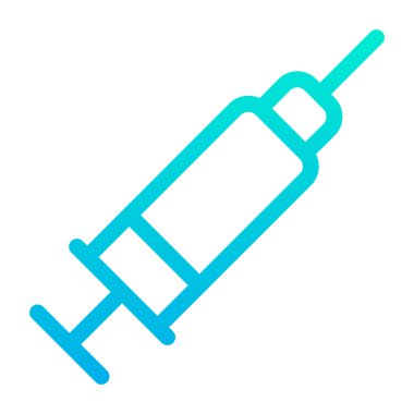 şırınga basit simgesi, vektör çizim