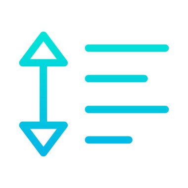 Oklar ve satırlar, Metin Boşluğu, Boşluk arkaplanını kopyala, vektör simgesi, basit illüstrasyon 