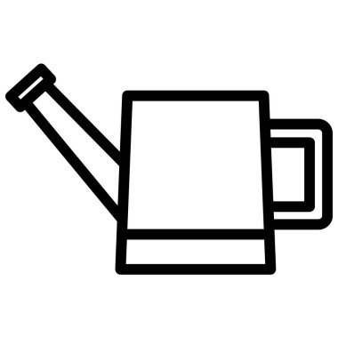 Basit sulama kutusu simgesi, vektör illüstrasyonu