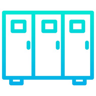 dolap web simgesi basit vektör illüstrasyonu