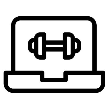 dizüstü bilgisayar simgesi, vektör illüstrasyonu