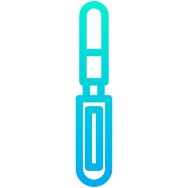 Neşter. Web simgesi basit illüstrasyon