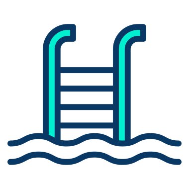 Su. Web simgesi basit illüstrasyon