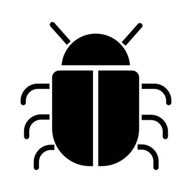 Böcek. Web simgesi basit illüstrasyon