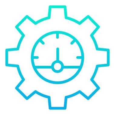 Verimlilik minimalist vektör simgesi beyaz üzerine izole 