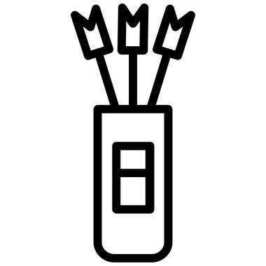 Fiş. Web simgesi basit illüstrasyon