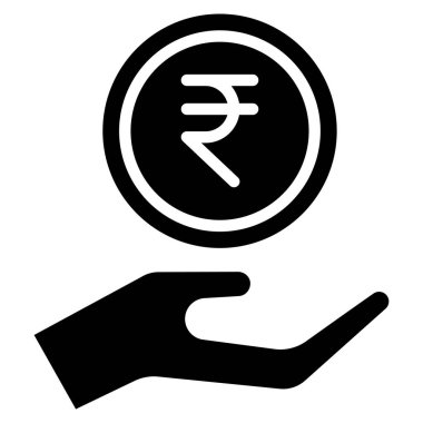 Para için. Web simgesi basit illüstrasyon