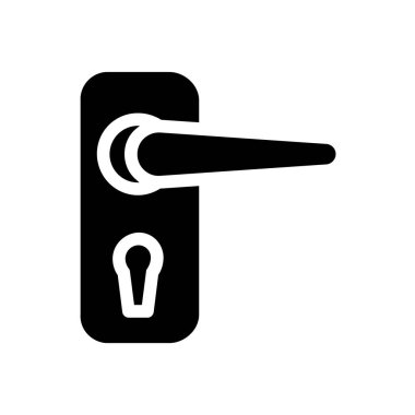 Kapı. Web simgesi basit illüstrasyon