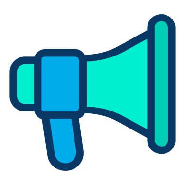 megafon simgesi, vektör illüstrasyonu