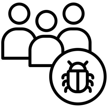 Basit kullanıcı arayüzü simgesi, vektör illüstrasyonu