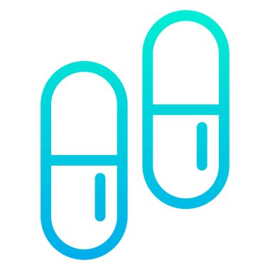 Kapsül. Web simgesi basit illüstrasyon