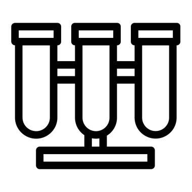 deney web simgesi, vektör illüstrasyonu