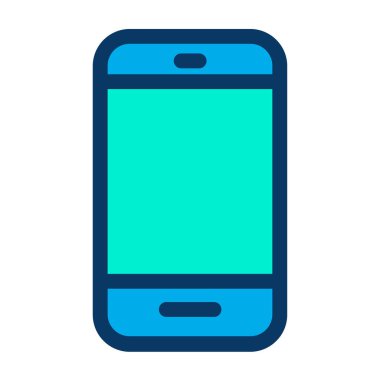 Akıllı telefon. Web simgesi basit illüstrasyon