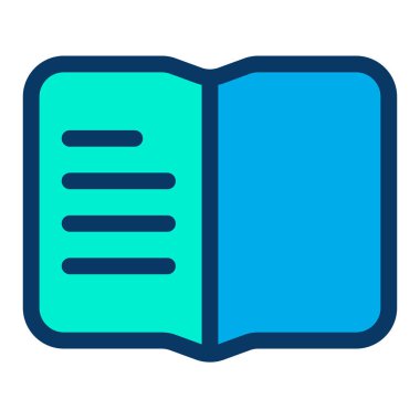 kitap simgesi, vektör illüstrasyonu