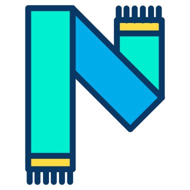 Katlandı. Web simgesi basit illüstrasyon