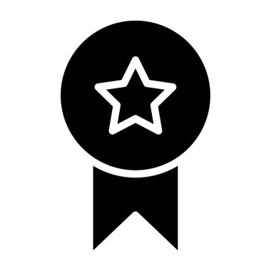 birincilik ödülü vektör simgesi. Madalya. Web basit illüstrasyonu