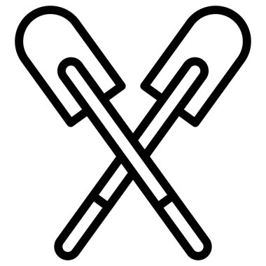  kürek çeken ağ simgesi basit illüstrasyon