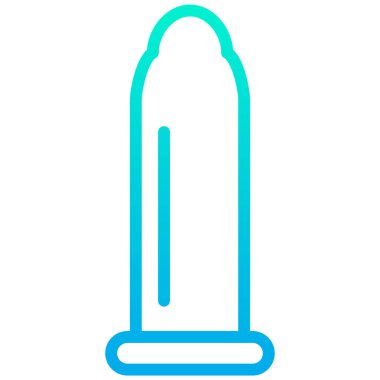 Prezervatif web simgesi basit illüstrasyon