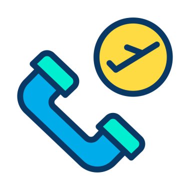 Basit uçuş simgesi, vektör illüstrasyonu