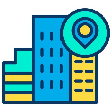 konum minimalist vektör simgesi beyaz üzerinde izole