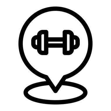 Minimalist vektör simgesi beyaza izole edildi