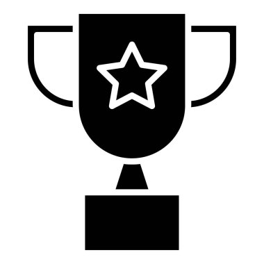 kupa ikonu vektör illüstrasyonu