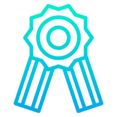 Madalya. Web simgesi basit illüstrasyon