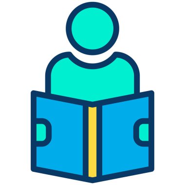 Kitap. Web simgesi basit illüstrasyon