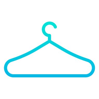 elbise askısı, beyaz arkaplanda simge