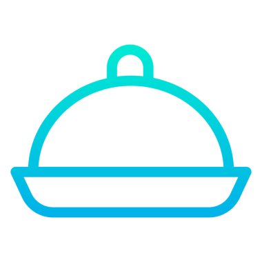 Basit yiyecek simgesi, vektör illüstrasyonu