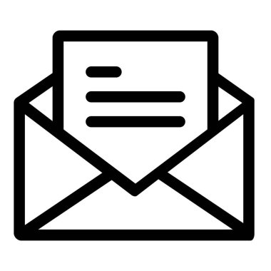 posta simgesi, vektör illüstrasyonu