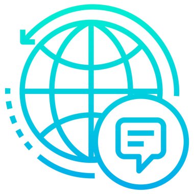 Sohbet kavramı basit sanat vektörü illüstrasyonu 